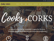 Tablet Screenshot of cooksandcorks.org